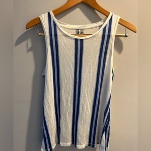 Women’s Banana Republic blue striped tank top, size S.